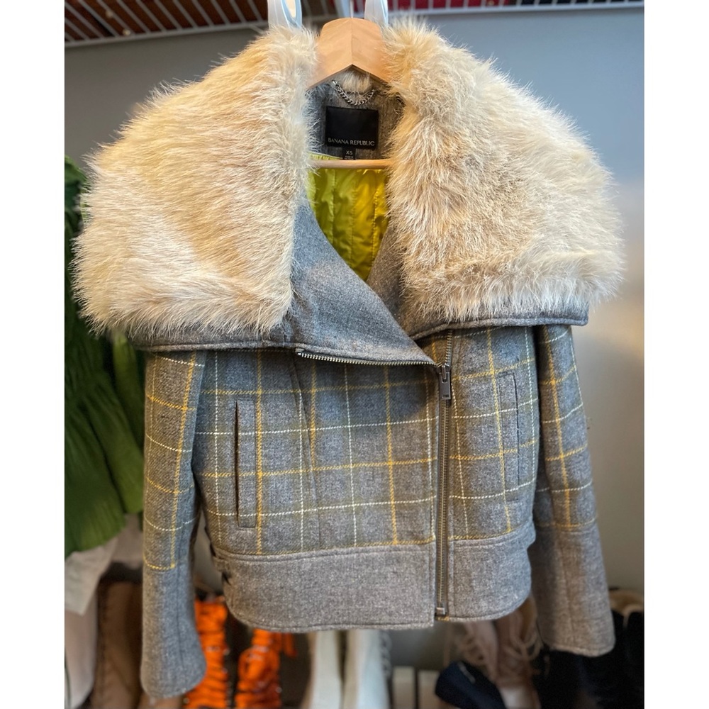 Plaid Cropped Jacket